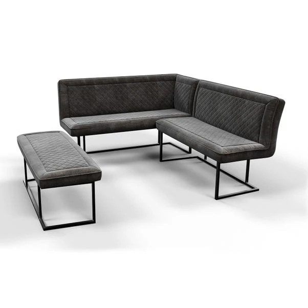 Indus Valley Athena 6 Seater Dining Table Corner Bench Set 14 Indus Valley Athena 6 Seater Dining Table Corner Bench Set - Image 14