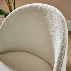Astrid Dining Chair, Ivory Boucle -Furniture Sale Store 30882611 alt02