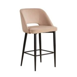 Lillia Velvet Bar Stool -Furniture Sale Store 30882767 alt02