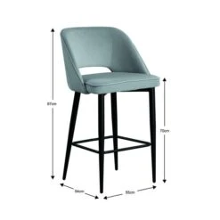 Lillia Velvet Bar Stool -Furniture Sale Store 30882767 alt09