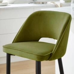 Lillia Velvet Bar Stool -Furniture Sale Store 30882769 alt03