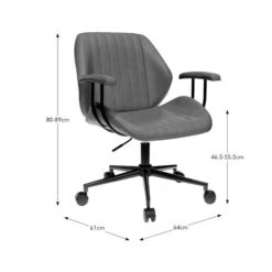 Clement Faux Leather Office Chair -Furniture Sale Store 30886353 alt09