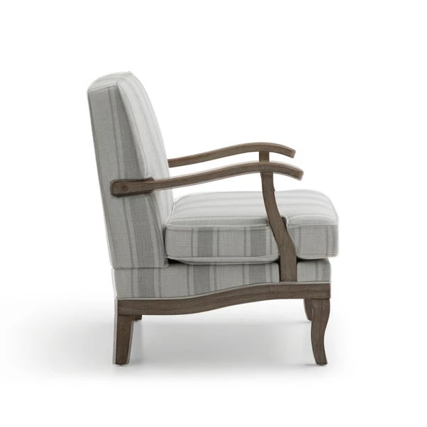 Esme Linen Stripe Chair 9 Esme Linen Stripe Chair - Image 9