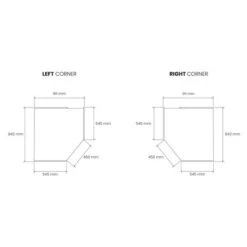 Harmony Sudbury 3 Piece Mirrored Corner Wardrobe Set -Furniture Sale Store 30888989 alt09