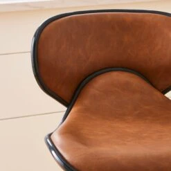 Donte Adjustable Height Swivel Bar Stool, Faux Leather -Furniture Sale Store 30891307 alt02