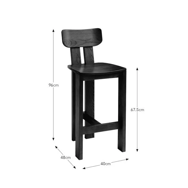 Cairo Counter Height Bar Stool, Stained Ash 14 Cairo Counter Height Bar Stool, Stained Ash - Image 14