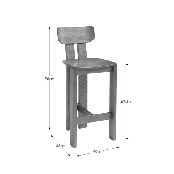 Cairo Counter Height Bar Stool, Stained Ash 7 Cairo Counter Height Bar Stool, Stained Ash - Image 7