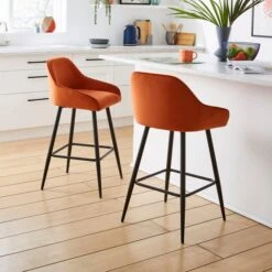 Radleigh Bar Stool, Velvet -Furniture Sale Store 30891415 alt01