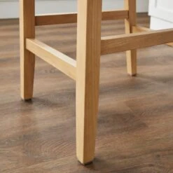 Oakley Counter Height Bar Stool, Tan Faux Leather -Furniture Sale Store 30891497 alt02