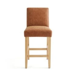 Oakley Counter Height Bar Stool, Tan Faux Leather -Furniture Sale Store 30891497 alt04