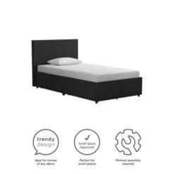 Novogratz Kelly 2 Drawer Bed, Linen -Furniture Sale Store 30892340 alt06