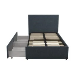 Novogratz Kelly 2 Drawer Bed, Linen -Furniture Sale Store 30892443 alt03