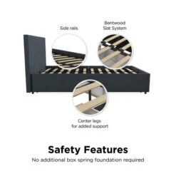 Novogratz Kelly 2 Drawer Bed, Linen -Furniture Sale Store 30892443 alt04