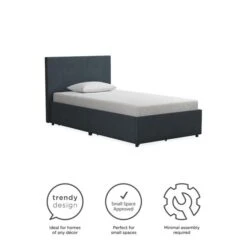 Novogratz Kelly 2 Drawer Bed, Linen -Furniture Sale Store 30892443 alt06