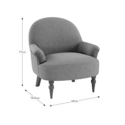 Petit Multi Tone Boucle Armchair -Furniture Sale Store 30893333 alt09
