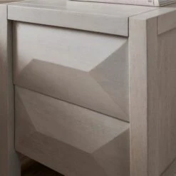 Watkins 2 Drawer Grey Wash Bedside Table, Mango Wood -Furniture Sale Store 30894112 alt05