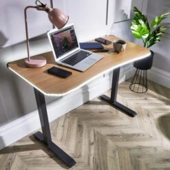 XR Living Oka Office Desk With LED Lights And Wireless Charging -Furniture Sale Store 30895059 alt01