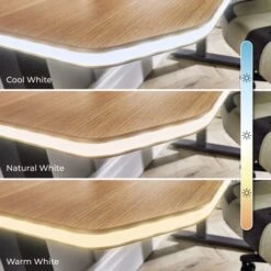 X Rocker Living Woodgrain Desk With Wireless Charging, 140x60cm -Furniture Sale Store 30895061 alt04