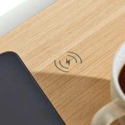 X Rocker Living Woodgrain Desk With Wireless Charging, 140x60cm -Furniture Sale Store 30895061 alt08