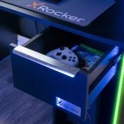 X Rocker Electra Desk With Wireless Charging And LED Lights -Furniture Sale Store 30895065 alt02