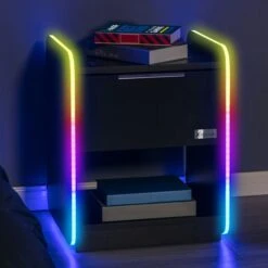 X Rocker Electra Desk With Wireless Charging And LED Lights -Furniture Sale Store 30895065 alt04
