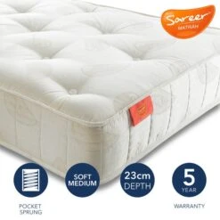 Sareer Pocket Sprung Matrah Mattress -Furniture Sale Store 30899493