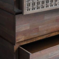 Baytown Retreat 4 Drawer Chest, Dark Wood -Furniture Sale Store 30899770 alt02