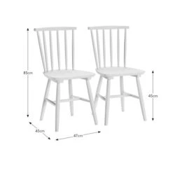 Harvey Set Of 2 Dining Chairs, Beech Wood -Furniture Sale Store 30902037 alt09