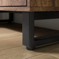 Freddie Low Bookcase, Rustic Wood Effect -Furniture Sale Store 30904866 alt04