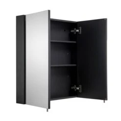 Dawley Steel Double Door Cabinet, Matt Black -Furniture Sale Store 30908884 alt03
