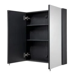 Dawley Steel Double Door Cabinet, Matt Black -Furniture Sale Store 30908884 alt05