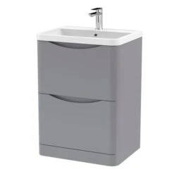 Lunar Floor Standing 2 Drawer Vanity Unit With Polymarble Basin 36 Lunar Floor Standing 2 Drawer Vanity Unit With Polymarble Basin -Furniture Sale Store 30910146