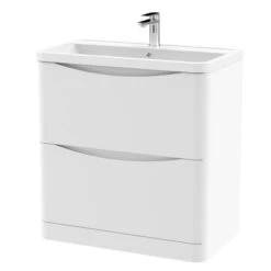 Lunar Floor Standing 2 Drawer Vanity Unit With Polymarble Basin 28 Lunar Floor Standing 2 Drawer Vanity Unit With Polymarble Basin -Furniture Sale Store 30910243