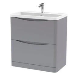 Lunar Floor Standing 2 Drawer Vanity Unit With Polymarble Basin 26 Lunar Floor Standing 2 Drawer Vanity Unit With Polymarble Basin -Furniture Sale Store 30910244