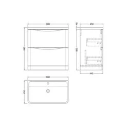 Lunar Floor Standing 2 Drawer Vanity Unit With Polymarble Basin 25 Lunar Floor Standing 2 Drawer Vanity Unit With Polymarble Basin -Furniture Sale Store 30910245 alt09