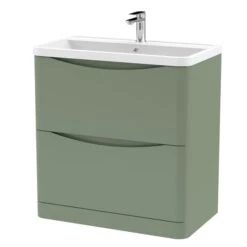 Lunar Floor Standing 2 Drawer Vanity Unit With Polymarble Basin 22 Lunar Floor Standing 2 Drawer Vanity Unit With Polymarble Basin -Furniture Sale Store 30910246