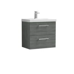 Arno Wall Mounted 2 Drawer Vanity Unit With Basin 39 Arno Wall Mounted 2 Drawer Vanity Unit With Basin -Furniture Sale Store 30910318