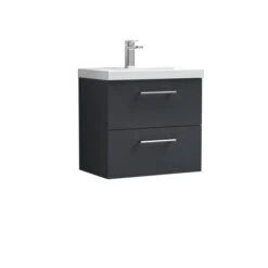 Arno Wall Mounted 2 Drawer Vanity Unit With Basin 37 Arno Wall Mounted 2 Drawer Vanity Unit With Basin -Furniture Sale Store 30910319
