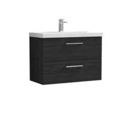 Arno Wall Mounted 2 Drawer Vanity Unit With Basin 27 Arno Wall Mounted 2 Drawer Vanity Unit With Basin -Furniture Sale Store 30910331