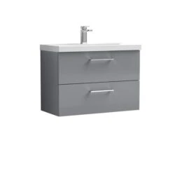 Arno Wall Mounted 2 Drawer Vanity Unit With Basin 22 Arno Wall Mounted 2 Drawer Vanity Unit With Basin -Furniture Sale Store 30910333