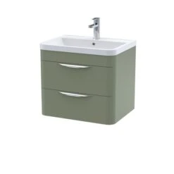 Parade Wall Mounted 2 Drawer Vanity Unit With Ceramic Basin -Furniture Sale Store 30910358