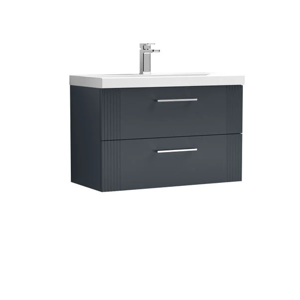 Deco Wall Mounted 2 Drawer Vanity Unit With Basin 15 Deco Wall Mounted 2 Drawer Vanity Unit With Basin - Image 15