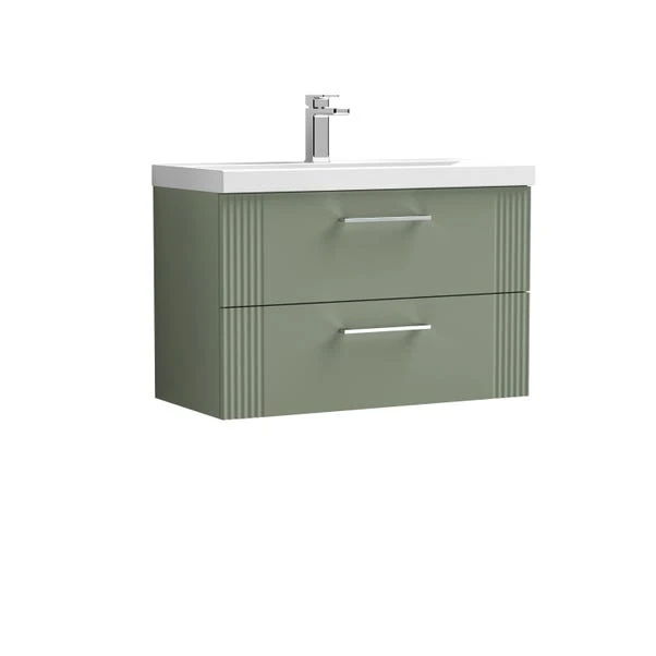 Deco Wall Mounted 2 Drawer Vanity Unit With Basin 13 Deco Wall Mounted 2 Drawer Vanity Unit With Basin - Image 13