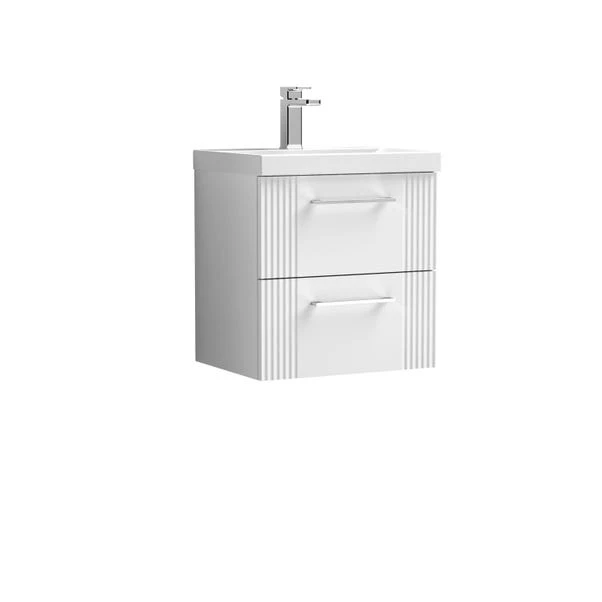 Deco Wall Mounted 2 Drawer Vanity Unit With Basin 10 Deco Wall Mounted 2 Drawer Vanity Unit With Basin - Image 10