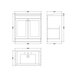 Classique Floor Standing 2 Door Vanity Unit With Ceramic Basin 29 Classique Floor Standing 2 Door Vanity Unit With Ceramic Basin -Furniture Sale Store 30910516 alt09