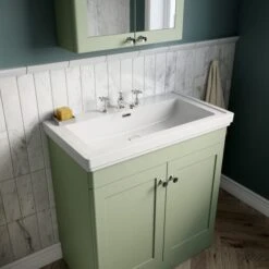 Classique Floor Standing 2 Door Vanity Unit With Basin -Furniture Sale Store 30910613 alt04