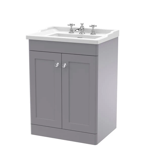 Classique Floor Standing 2 Door Vanity Unit With Ceramic Basin 1 Classique Floor Standing 2 Door Vanity Unit With Ceramic Basin