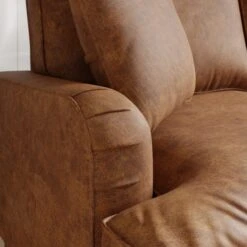 Beatrice Relaxed Faux Leather Corner Chaise Sofa -Furniture Sale Store 30910953 alt03