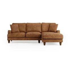 Beatrice Relaxed Faux Leather Corner Chaise Sofa -Furniture Sale Store 30910953 alt07