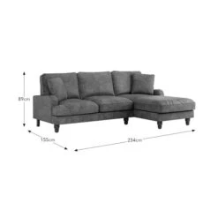 Beatrice Relaxed Faux Leather Corner Chaise Sofa -Furniture Sale Store 30910953 alt09